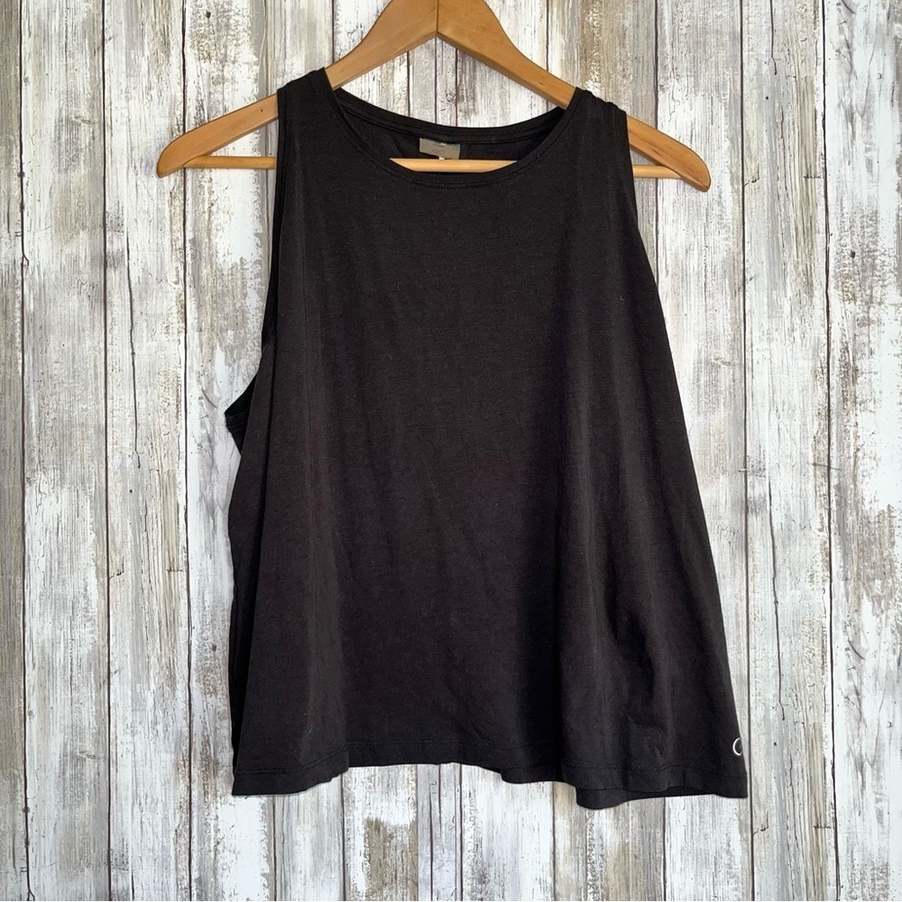 Calia Black Cropped Tank - Picture 1 of 4